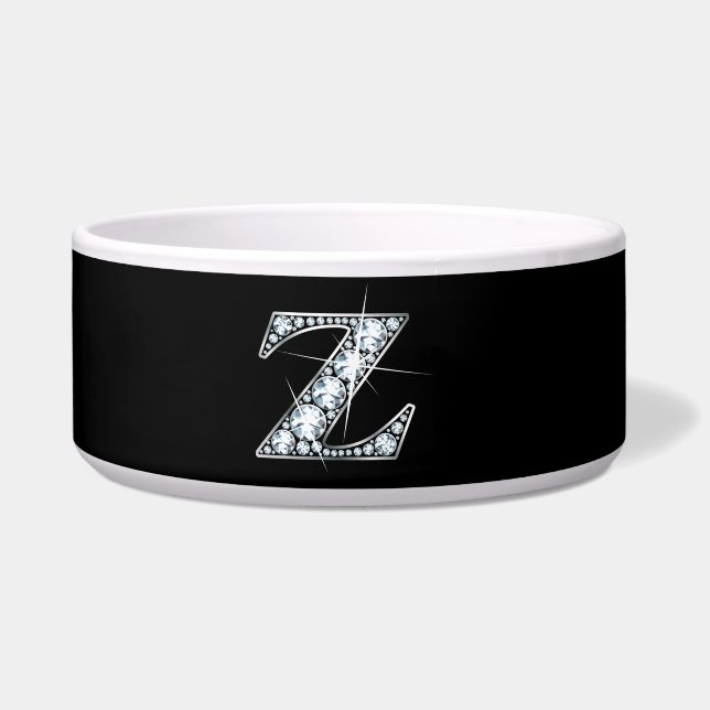 Z "Diamond Bling" Pet Bowl Voerbakje (Voorkant)