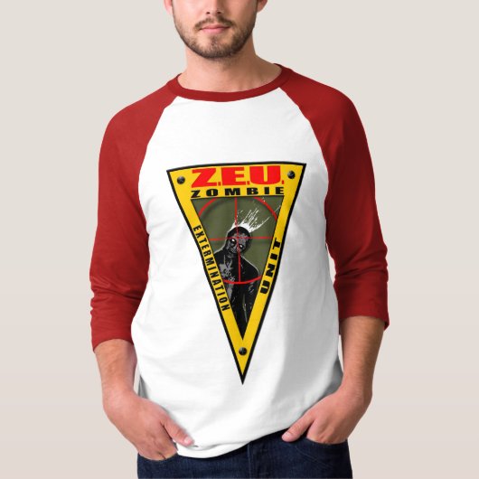 Z.E.U. - Zombie-uitroeiingseenheid - licht T-shirt (Voorkant)