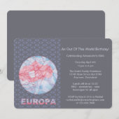 Z Europa Jupiters Moon Space Geek Colorful Kaart (Voorkant / Achterkant)