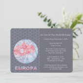 Z Europa Jupiters Moon Space Geek Colorful Kaart (Staand voorkant)