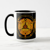 Z Fun Crop Circle Alien Art SciFi Geek Drinkware Mok (Links)