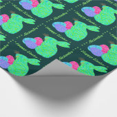 Z Gepersonaliseerde groene paasschil voor eieren Cadeaupapier (Hoek)