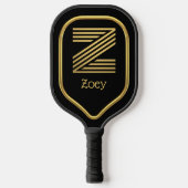 Z Gold Initiaal Pickleball Paddle (Voorkant)