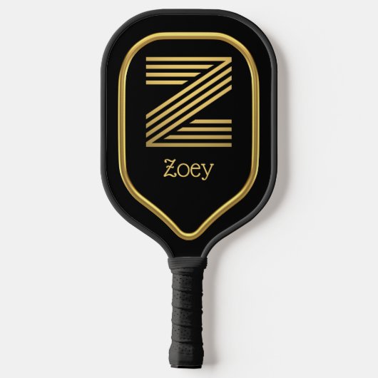 Z Gold Initiaal Pickleball Paddle (Achterkant)