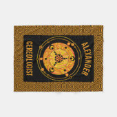 Z Golden Crop Circle Paranormal UFO Geek Fleece Deken (Voorkant (Horizontaal))