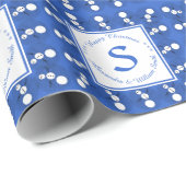 Z het Gekke Monogram van Kerstmis van de Pret van Cadeaupapier (Rol Hoek)