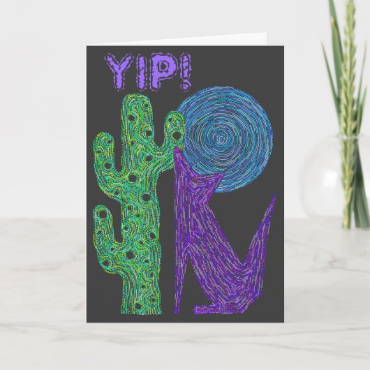 Z het Kleurrijke Zuidwestelijke Ontwerp van de Kaart (Voorkant)