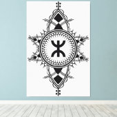 Z imazighen canvas afdruk (Insitu (Houten vloer))