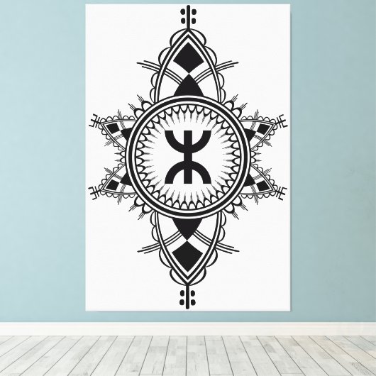 Z imazighen canvas afdruk (Insitu (Houten vloer))