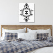 Z imazighen canvas afdruk (Insitu (Slaapkamer))