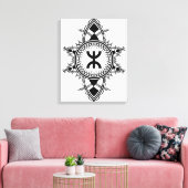 Z imazighen canvas afdruk (Insitu (Woonkamer))
