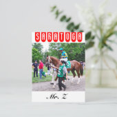 Z in de 100e Sanford Stakes Briefkaart (Staand voorkant)
