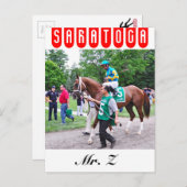 Z in de 100e Sanford Stakes Briefkaart (Voorkant / Achterkant)
