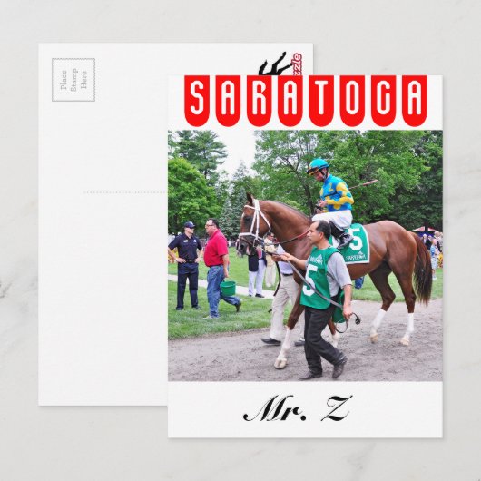 Z in de 100e Sanford Stakes Briefkaart (Voorkant / Achterkant)