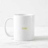 Z Initiaal Floral Monogram Koffiemok (Links)