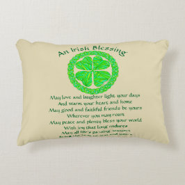 Z Irish Blessing Celtic Shamrock Decoratief Kussen