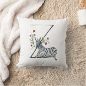 Z is voor Zebra en Zinnia Pillow! Kussen (Deken)