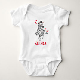Z is voor ZEBRA Fantasievol  Romper