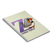Z is voor Zebra Finch Notitieboek (Rechterzijde)