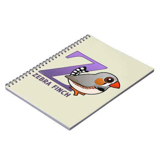 Z is voor Zebra Finch Notitieboek (Linkerzijde)
