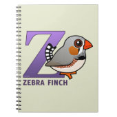 Z is voor Zebra Finch Notitieboek (Voorkant)