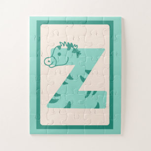 🦓Z is voor Zebra – Leuke alfabetposter met dieren Legpuzzel