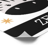 Z is voor Zebra, Opvoeding, Slaapkamer, Kinderen M Poster (Hoek)