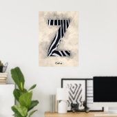 Z is voor Zebra Poster (Thuiskantoor)