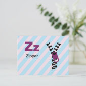 Z is voor Zipper - Alphabet Flash Kaart (Staand voorkant)