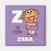 Z is voor Zoe | Jouw namen toevoegen Magneet (Voorkant)