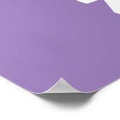 Z is voor Zoe | Jouw namen toevoegen Poster (Hoek)