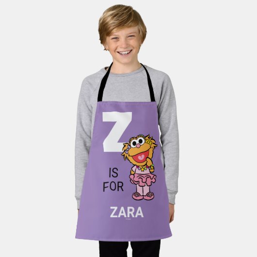 Z is voor Zoe | Jouw namen toevoegen Schort (Gedragen)