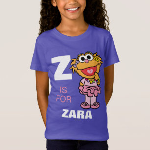 Z is voor Zoe Jouw namen toevoegen T-shirt