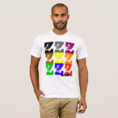 Z-kleuren T-shirt (Voorkant volledig)