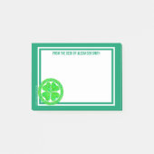 Z Lucky Celtic Shamrock 4 Leaf Clover Green Irish Post-it® Notes (Voorkant)