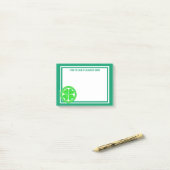 Z Lucky Celtic Shamrock 4 Leaf Clover Green Irish Post-it® Notes (Op bureau)