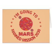 Z Mars de noot van het rode planet ruimtesegelaar  (Voorkant Horizontaal)