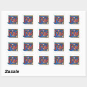 Z - MINIATURE VIERKANTE STICKER (Vel)