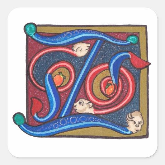 Z - MINIATURE VIERKANTE STICKER (Voorkant)