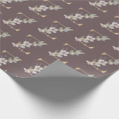 Z Monogram Floral wrapping Paper Cadeaupapier (Hoek)