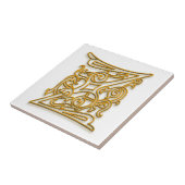 Z Monogram "Irish Gold" Keramische Tegel Tegeltje (Zijkant)