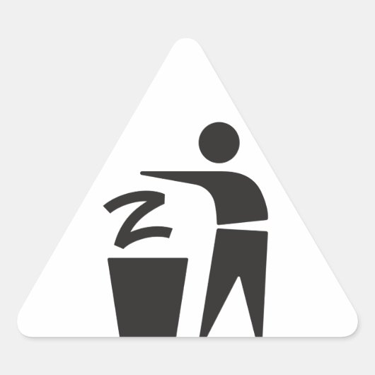 Z naar de vuilnisbak sticker (Voorkant)