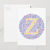 "Z" Oogtest Letter Briefkaart (Voorkant / Achterkant)