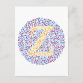 "Z" Oogtest Letter Briefkaart (Voorkant)
