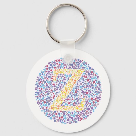 "Z" Oogtest Letter Sleutelhanger (Voorkant)