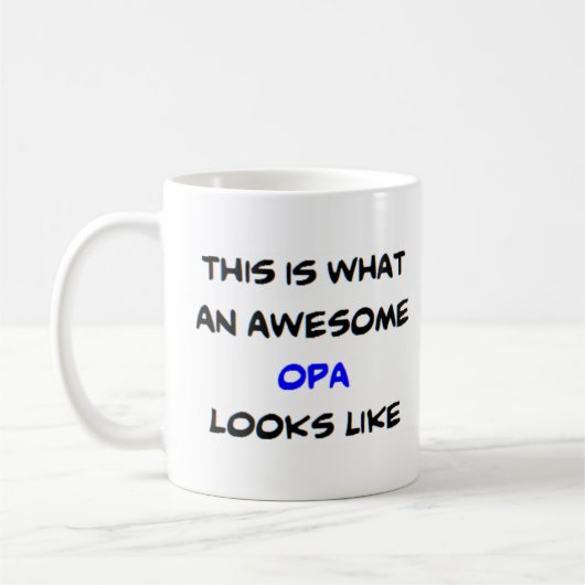 z opa, geweldige koffiemok (Links)