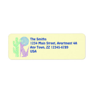 Z Paarse Coyote Wolf Zuidwest Design Etiket