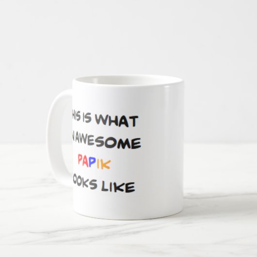 z papik, geweldige koffiemok (Voorkant links)