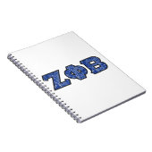 Z Phi B Bandana Letters Notitieboek (Rechterzijde)