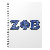 Z Phi B Bandana Letters Notitieboek (Voorkant)